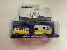 Greenlight Hitch & Volkswagen Samba Bus & Shasta Airflyte BX8