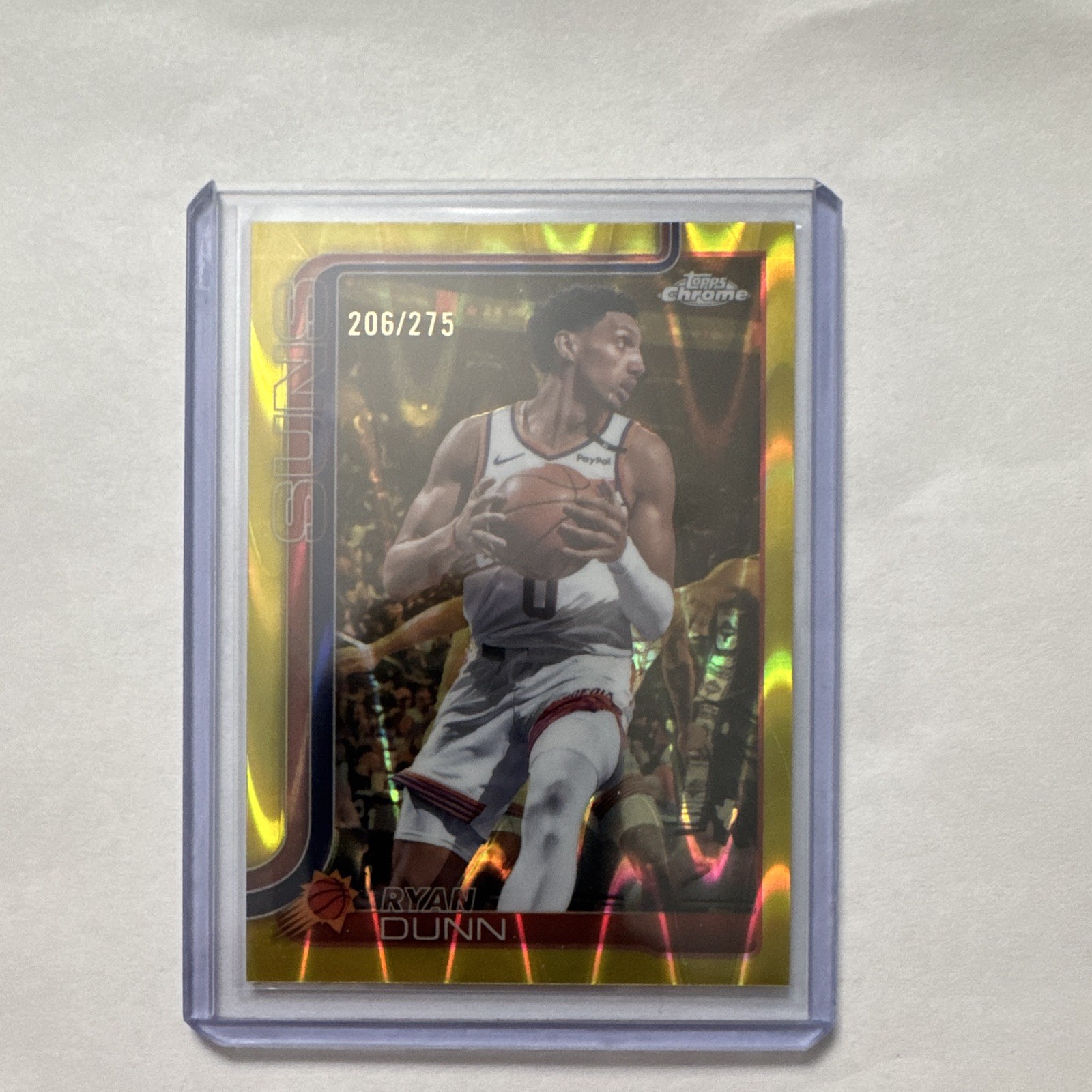 2025-26 Topps Chrome - Ryan Dunn #178 Yellow RayWave Refractor /275
