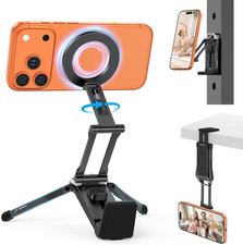 TP02 Magnetic Phone Tripod for Magsafe, 360 Pivot, Clamp Stand