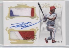 2018 Panini Flawless Rookie Gold 10/10 Nick Williams #RDP-NW Dual Patch Auto oh4