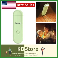 EcoGlow Green Book Light — Rechargeable, Dimmable, Bookmark Design
