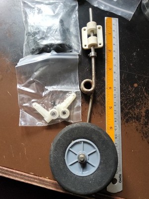 Tolle Flugzeuge ? Straight Nose Gear Set Gesamtlänge 7'' + montiertes 70mm Rad 