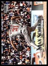 Max Scherzer 2019 Stadium Club #8 Washington Nationals FREE SHIP AutographDen