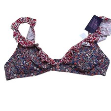NWT J. Crew Floral Bikini top
