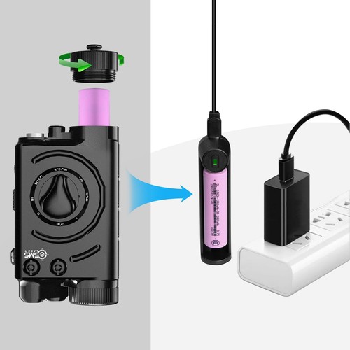 1000 Lumen Taktisches Licht/Grüner Laser/IR Laser Combo, Waffenlicht Dual Lase... - Bild 6 von 7
