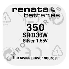 Renata 350 / SR1136W Swiss Made Silver Oxide Watch Battery