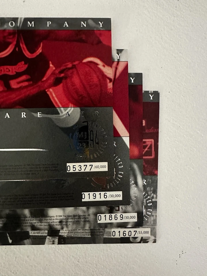 1994 Upper Deck Редкие Air Jumbo Topper Полный Набор Низких Серийных Карт Разные  - Изображение 2 из 4