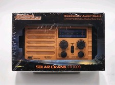 Solar Crank CR1009 Emergency Alert Radio NOAA Weather Alert - New  Sealed