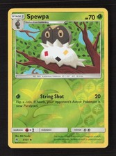 Spewpa Uncommon Reverse Holo SM - Forbidden Light 7/131 LP Pokémon TCG