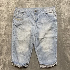 Gitano Cuffed Capri Jeans Women’s Size 18 Light Blue Denim