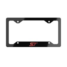 Ford St License Plate Frame Black Aluminum Metal Car Accessory