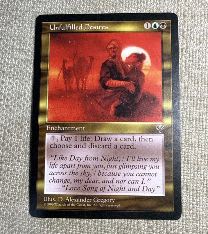 Unfulfilled Desires - Mirage -  | MTG vintage pack fresh Gem/Mint (Free Shipping
