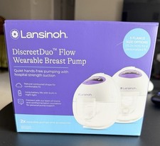 Lansinoh DiscreetDuo Wearable Electric Breast Pump Hands BPA 53751