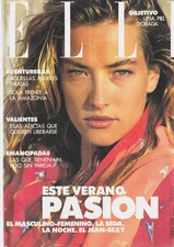ELLE SPAIN 1990 TATJANA PATITZ EVA HERZIGOVA ESTELLE LEFEBURE ELLE MACPHERSON