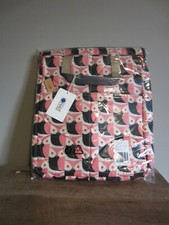 Nwt Orla Kiely Little Owl Reversible Rucksack Backpack Candy & Red Pretty Rare 4