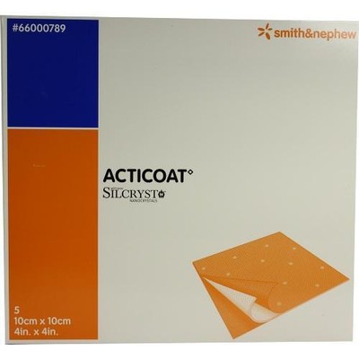ACTICOAT 10x10 cm antimikrobielle Wundauflage 5 St