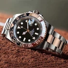 Business Two Tone Diver 10ATM 40mm Sapphier NH34 GMT Automatic Watches For Mens
