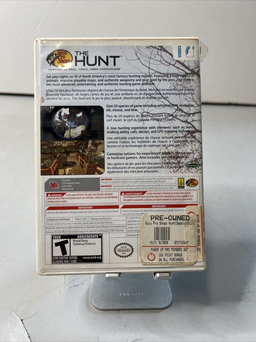 Bass Pro Shops: The Hunt (Nintendo Wii, 2010) Complete w/ Manual
