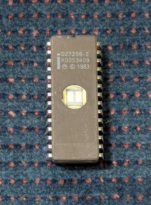 Intel D27256-2 EPROM (Erasable Programmable Read-Only Memory) chip