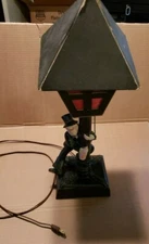 RARE 1800's/1930 Ceramic 18" Street & Light Lamb with Chime