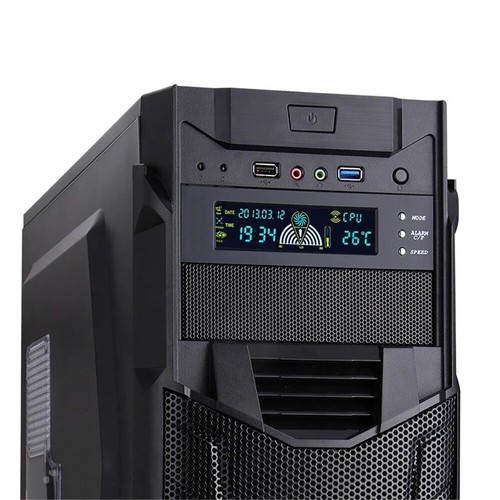 5.25 Inch PC Computer Front Panel LCD 3 Fans Speed Temperature Sensor Controller - Afbeelding 5 van 7