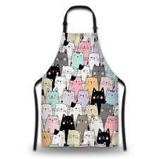 Dishwashing Apron for Women Cute Cats Cute Aprons for Men for Kitchen Cooking...
