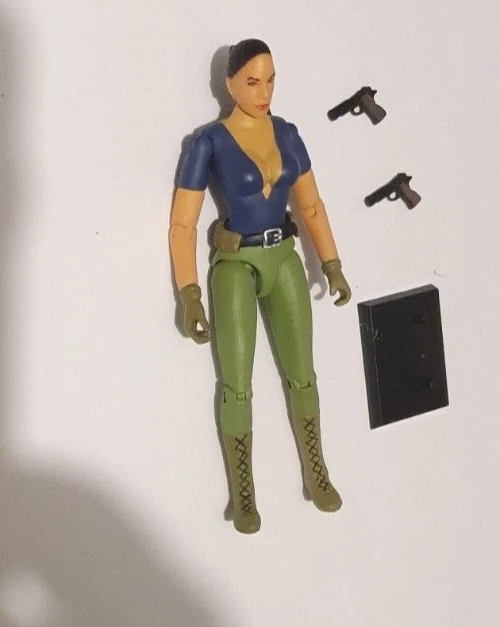 Figura de acción personalizada GI JOE LARA CROFT GI JANE 3,75 pulgadas ARMY BUILDER 1 pieza lote Foto 2 de 4