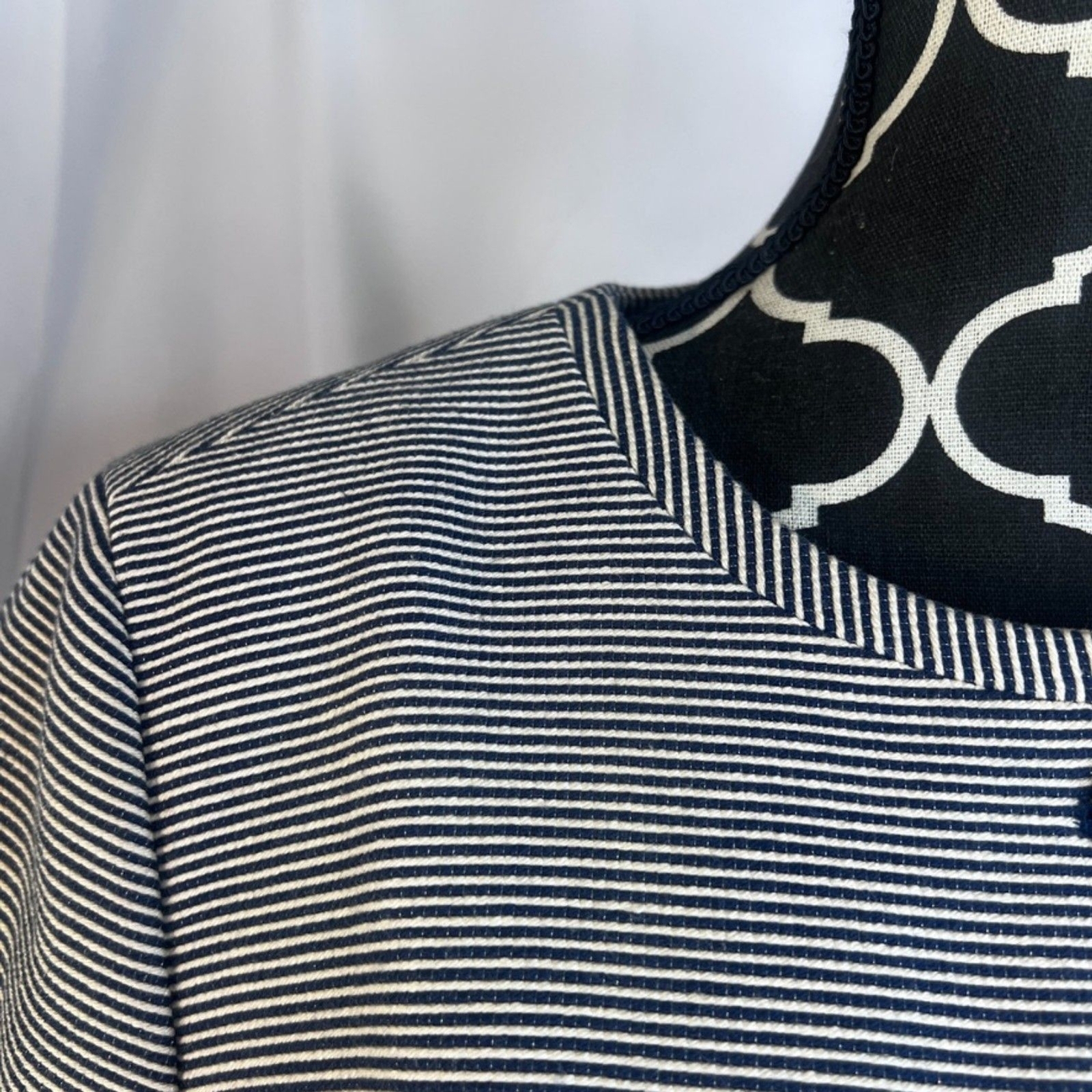 Talbots Striped Single Breasted 4 Button Cotton B… - image 4