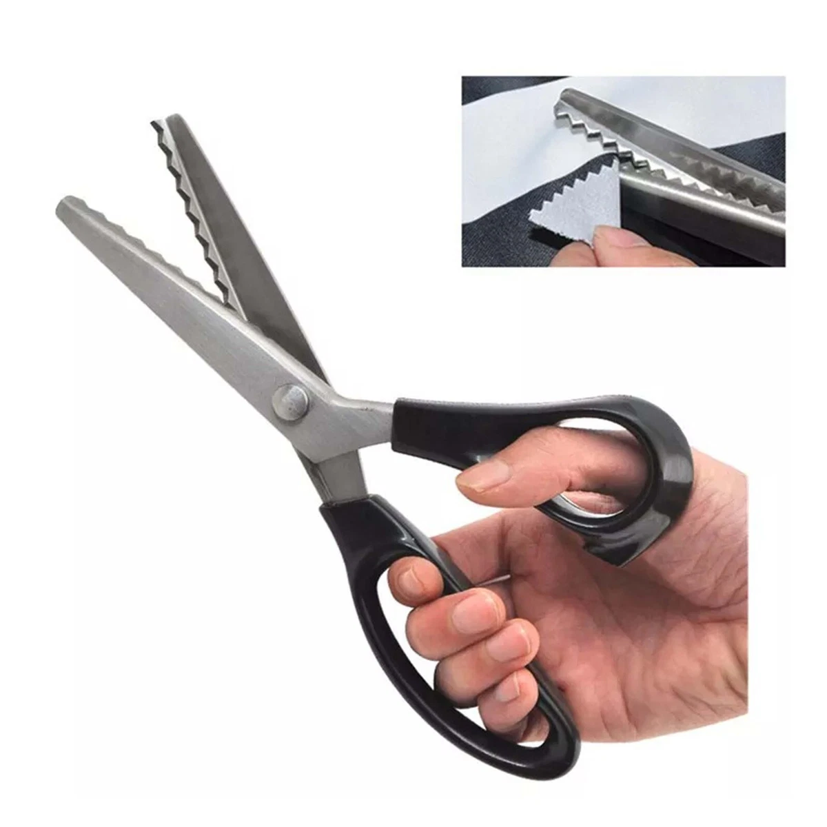 Zig Zag Scissors Stainless Steel Pinking Shears Comfort Grip Handled  Profession