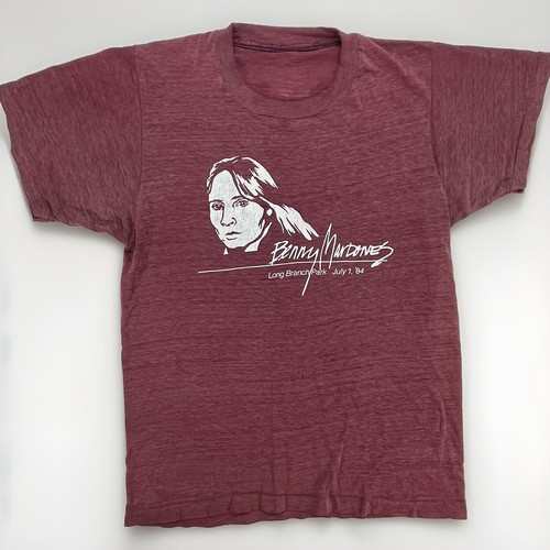Vintage Benny Mardones Concert Tour T Shirt Mens S 1984 Thin Into The Night 80s - Picture 2 of 15