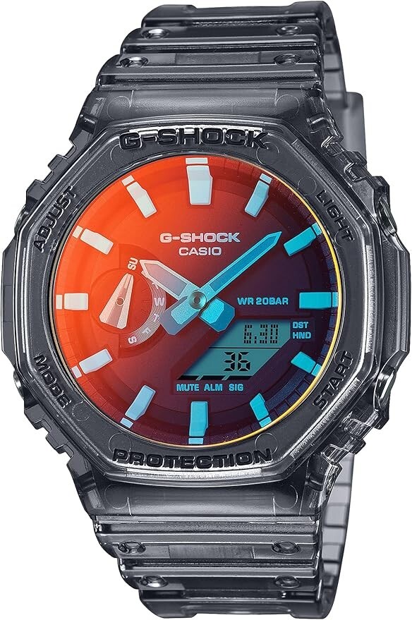 CASIO G-Shock GA-2100TLS-8A Octagon Analog Digital Black GA 