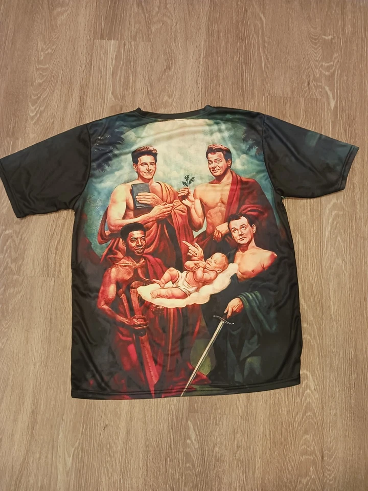 Camisa Cast Ghostbusters 2 Underground Doble Cara Geek Nerd Divertida XL Foto 4 de 4