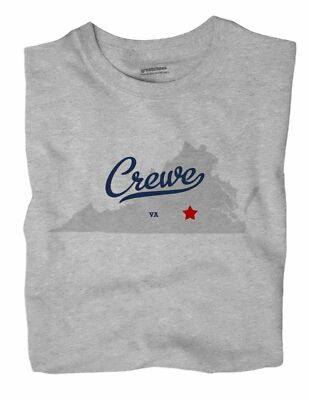 Crewe Virginia VA T-Shirt MAP