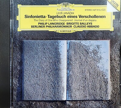 JANACEK: Sinfonietta, Diary Of One Who Disappeared Abbado Berlin Phil CD DG cc