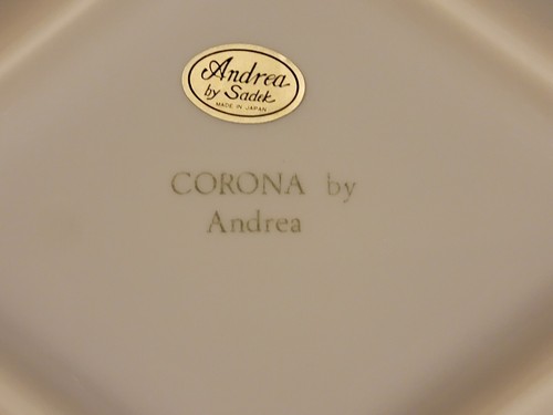 Andrea by Sadek Corona geteilte Servierplatte mit Tauchfach 11×13 - Bild 5 von 6