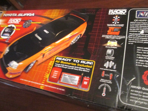 NIKKO Radio Control 1/10 Rc Car Fast and the Furious Toyota Supra Drift Car NOS - Picture 11 of 12