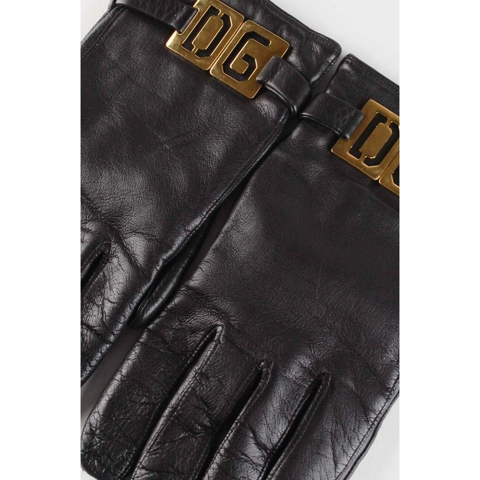 Guantes pequeños negros originales Dolce&Gabbana para mujer H2483 Foto 2 de 4