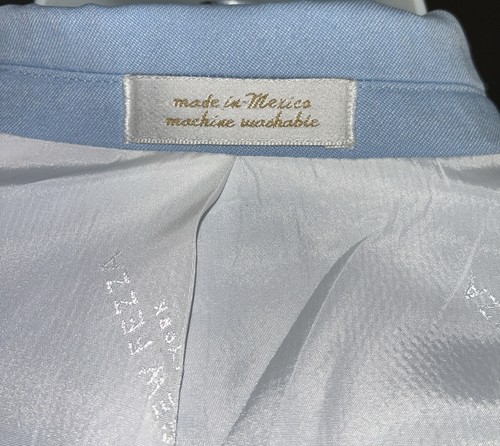 Mens Vintage Andrew Fezza Fusion Light Carolina Blue Tuxedo Jacket Sz. 48R - Picture 10 of 13