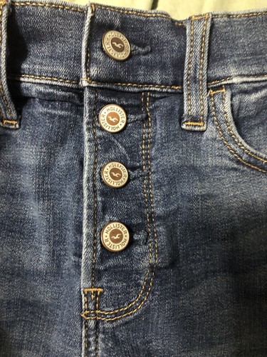 Hollister Button Fly Denim Jeansshorts High Rise Damen Größe 1/25 - Bild 11 von 12
