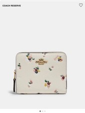 Coach c6001 Billfold Wallet In Floral print NWT