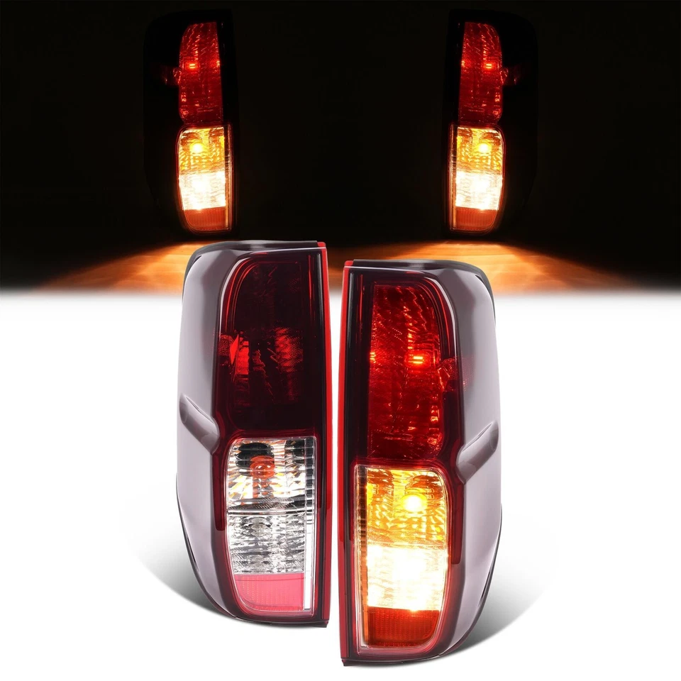 Tail Lights Brake Lamps RH&LH For Nissan Frontier 05-21/Equator 09-12 Red Smoked - Image 2 of 4