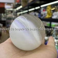 Beautiful NATURAL ASIAN QUARTZ CAT EYE CRYSTAL HEALING BALL SPHERE 40-100MM