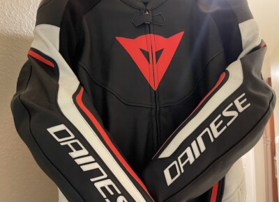 ダイネーゼ Assen lady leather jacket DAINESE Assen Lady Black / White Jacket · Motocard