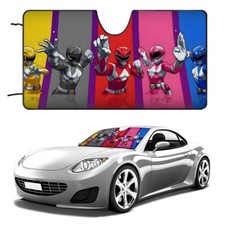 Mighty Morphin Power Rangers Car Windshield Sun Shade for Car SUV Front Window