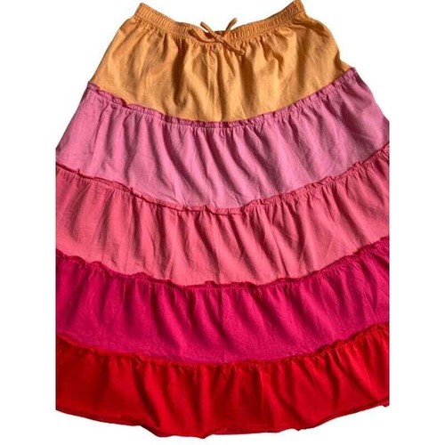 Garnet Hill GH Girls' Cotton Tiered Knit Skirt sz14 +3Reusuable Sandwich bag NEW - Picture 3 of 12