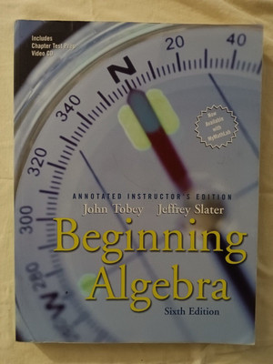Beginning Algebra: Annotated Instructor's Edition - Paperback - 6th Ed. w/CD-ROM