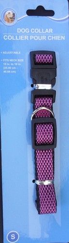 DOG COLLARS ADJUSTABLE NYLON STRAP for Smaller Dogs SELECT: Collar Size & Color - Picture 4 of 50