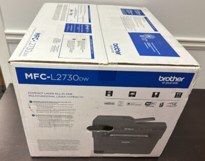 New, Sealed, Brother MFC-L2730DW Monochrome Laser All-In-One Printer