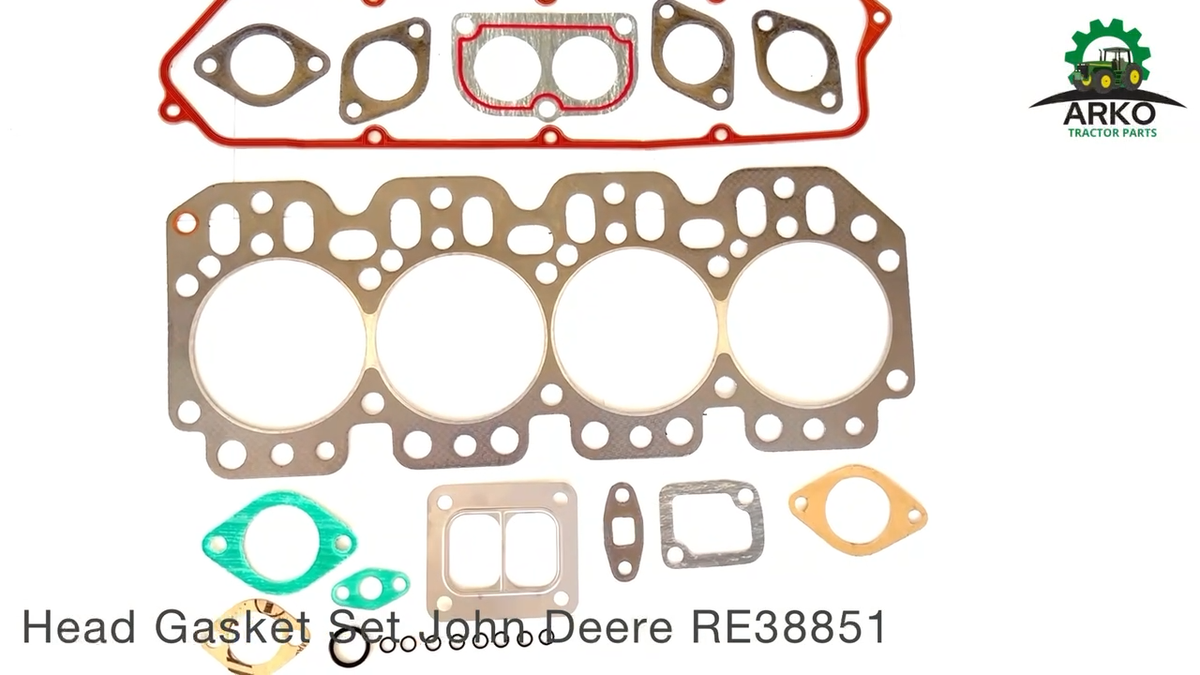 John Deere 1030, 1040, 1120, 1130... Head Gasket Set (Re38850