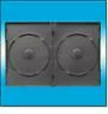 100 NEW 14MM DOUBLE 2 DVD CASES W/SPINE BOOKLET CLIPS,BLACK PSD33